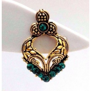 Golden Oxidized Women Earring Bali Jhumka Jhumki Jewelry PushBack Classy Gift 54